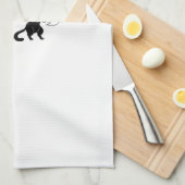 Halloween Cat  Spooky and Stylish Feline-Inspired  キッチンタオル (四つ折り)