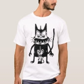 Halloween cat tシャツ (正面)