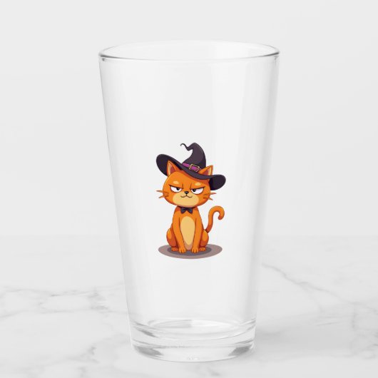 Halloween Cat T-Shirt Kitten Jack O Lantern Kitty  タンブラーグラス (正面)