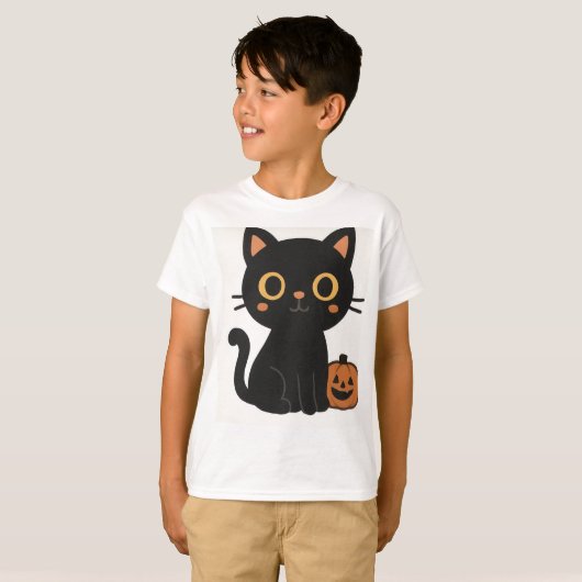 Halloween cat t-shirt tシャツ (正面フル)