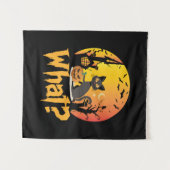 Halloween Cat What Cat Halloween タペストリー (正面(横))