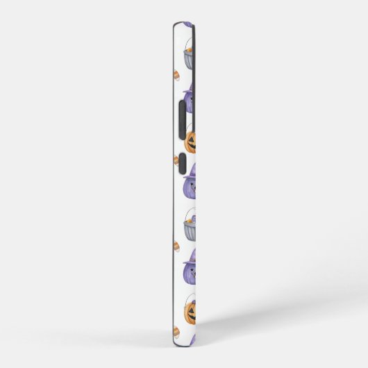 Halloween Cats and Pumpkins Pattern Samsung Galaxyケース (右側面)