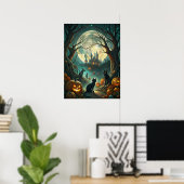 Halloween Cats Poster ポスター (ホームオフィス)
