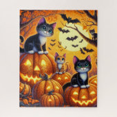 Halloween Cats Puzzle ジグソーパズル (縦)