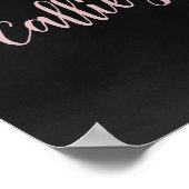 Halloween Cauldron Baby Shower Welcome Sign ポスター (角)