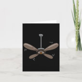 Halloween Ceiling Fan Costume Funny Easy Lazy Last カード (正面)