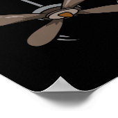 Halloween Ceiling Fan Costume Funny Easy Lazy Last ポスター (角)