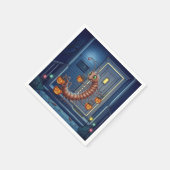 Halloween Centipede Trick or Treater スタンダードカクテルナプキン (角)