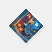 Halloween Centipede Trick or Treating スタンダードカクテルナプキン (角)