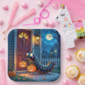 Halloween Centipede Trick or Treating ペーパープレート (パーティー)
