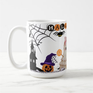 Halloween Ceramic Mug, Halloween Ghost Mug コーヒーマグカップ
