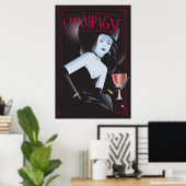 Halloween Champagne poster ポスター (ホームオフィス)