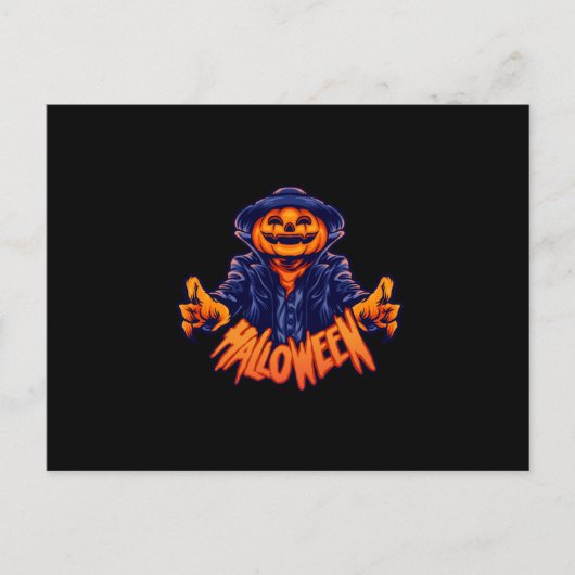 Halloween character jack o lantern terror ポストカード (正面)