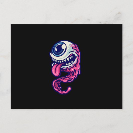 Halloween character one eye ポストカード (正面)