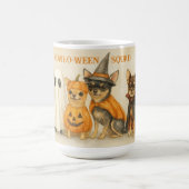 Halloween Chihuahua Mug – Cute Ghost, Pumpkin,  コーヒーマグカップ (中央)