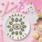 Halloween Circle of Zombies ペーパープレート (パーティー)