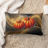 Halloween Citrouille Family Duo ランバークッション (ブランケット)