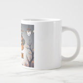 Halloween – citrouille sombre et sorcier ジャンボコーヒーマグカップ (右)