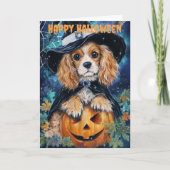 Halloween Cocker Spaniel Dog シーズンカード (正面)