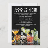 Halloween Cocktail Party | Boo-ze Night 招待状 (正面)