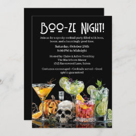 Halloween Cocktail Party | Boo-ze Night 招待状