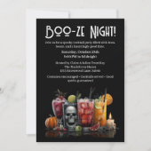 Halloween Cocktail Party | Boo-ze Night 招待状 (正面)