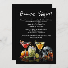 Halloween Cocktail Party | Boo-ze Night 招待状