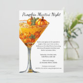 Halloween Cocktail Party | Pumpkin Martini 招待状 (スタンド正面)