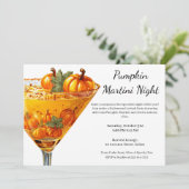 Halloween Cocktail Party | Pumpkin Martini 招待状 (スタンド正面)