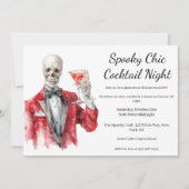 Halloween Cocktail Party | Spooky Chic Night 招待状 (正面)