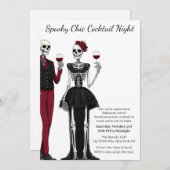 Halloween Cocktail Party | Spooky Chic Night 招待状 (正面/裏面)