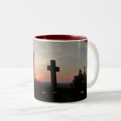 Halloween Coffee Mug Haunted Graveyard. ツートーンマグカップ (正面右)