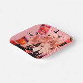 Halloween Collage Soft Feminine ペーパープレート (傾斜あり)