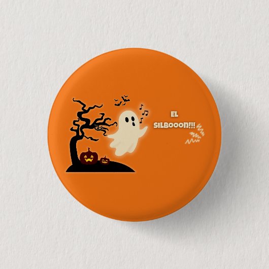 Halloween con diseño venezolano – Fiesta divertida 缶バッジ (正面)