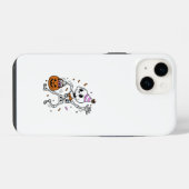 Halloween Confetti Skeleton iPhoneケース (裏面横)