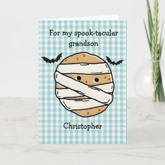 Halloween Cookie Mummy Maze Grandson カード