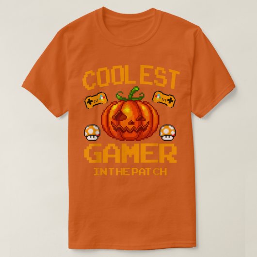 Halloween Coolest Gamer In The Patch Game Controll Tシャツ (デザイン正面)