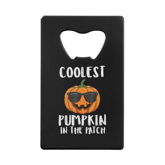 Halloween Coolest Pumpkin Patch Costume Men Boys K クレジットカード栓抜き (正面)