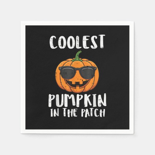 Halloween Coolest Pumpkin Patch Costume Men Boys K スタンダードカクテルナプキン (正面)