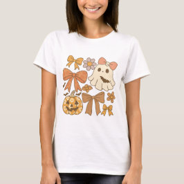 Halloween coquette ghost png • halloween 2025 png  tシャツ