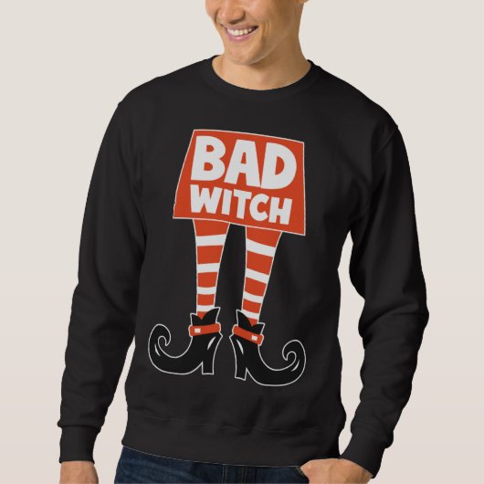 Halloween Costume Bad Witch for Halloween Witch スウェットシャツ (正面)
