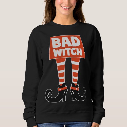 Halloween Costume Bad Witch for Halloween Witch スウェットシャツ (正面)