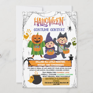 Halloween Costume Contest Invitation 招待状