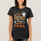 Halloween Costume Cute Leopard Boo Gaga Spooky Gho Tシャツ (正面)