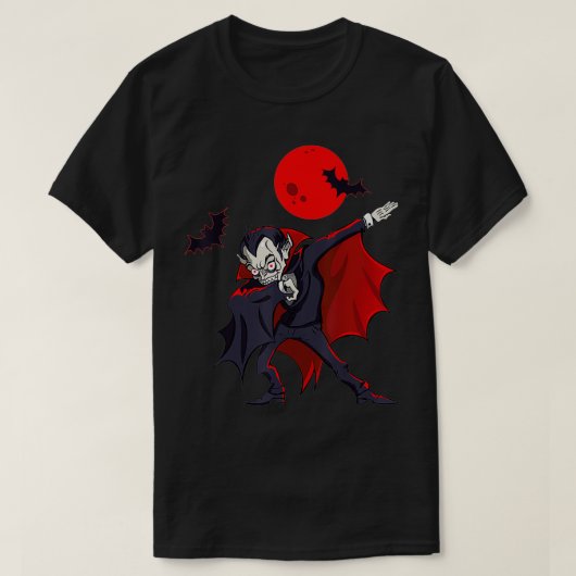 Halloween Costume Dabbing Vampire Kids Graphic Des Tシャツ (デザイン正面)