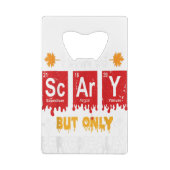 Halloween Costume For Scientists Funny Chemistry H クレジットカード栓抜き (裏面)