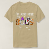 Halloween Costume Funny Ghost I'm Just Here For Th Tシャツ (デザイン正面)