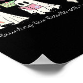 Halloween Costume Ghost Teacher Laboratory Lab Tec ポスター (角)