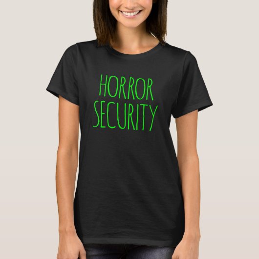 HALLOWEEN COSTUME HORROR SECURITY DECORATIONS MENS Tシャツ (正面)