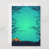 Halloween Costume Party Fun Ghosts 招待状 (裏面)